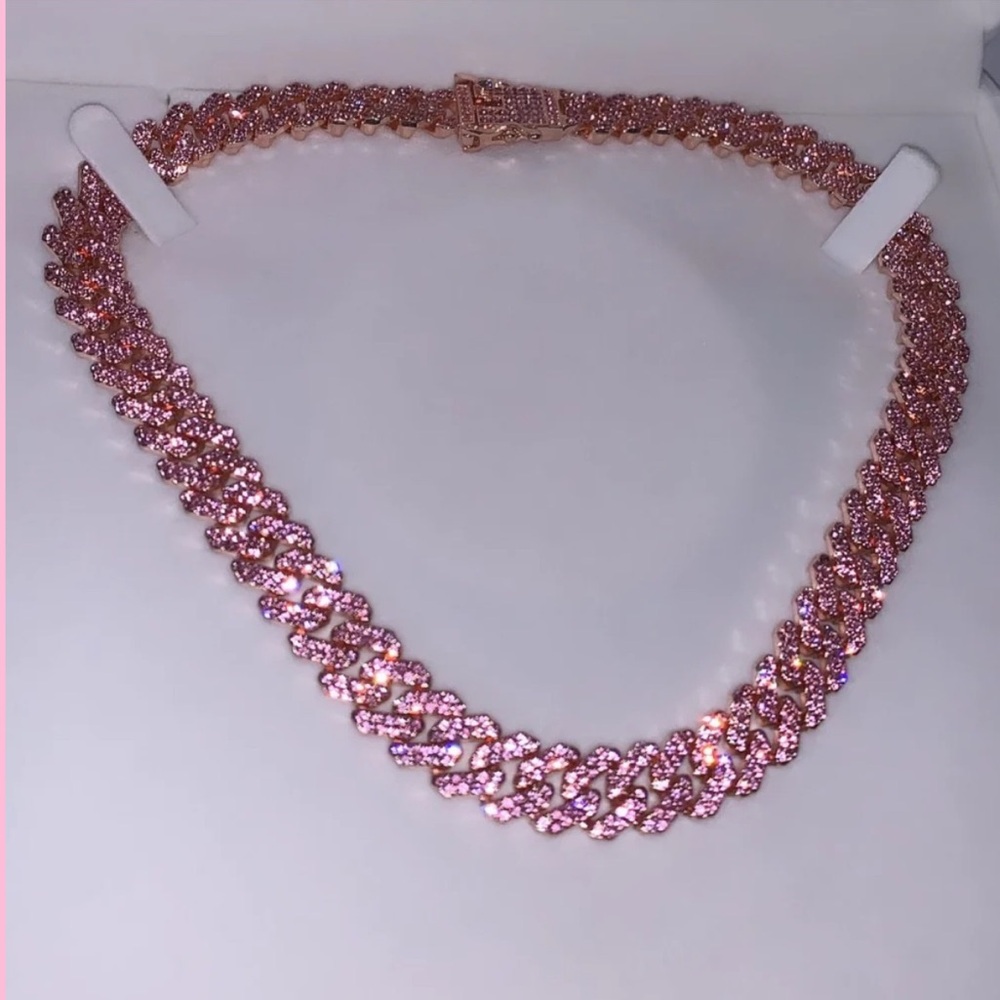 Pink Cuban Chain